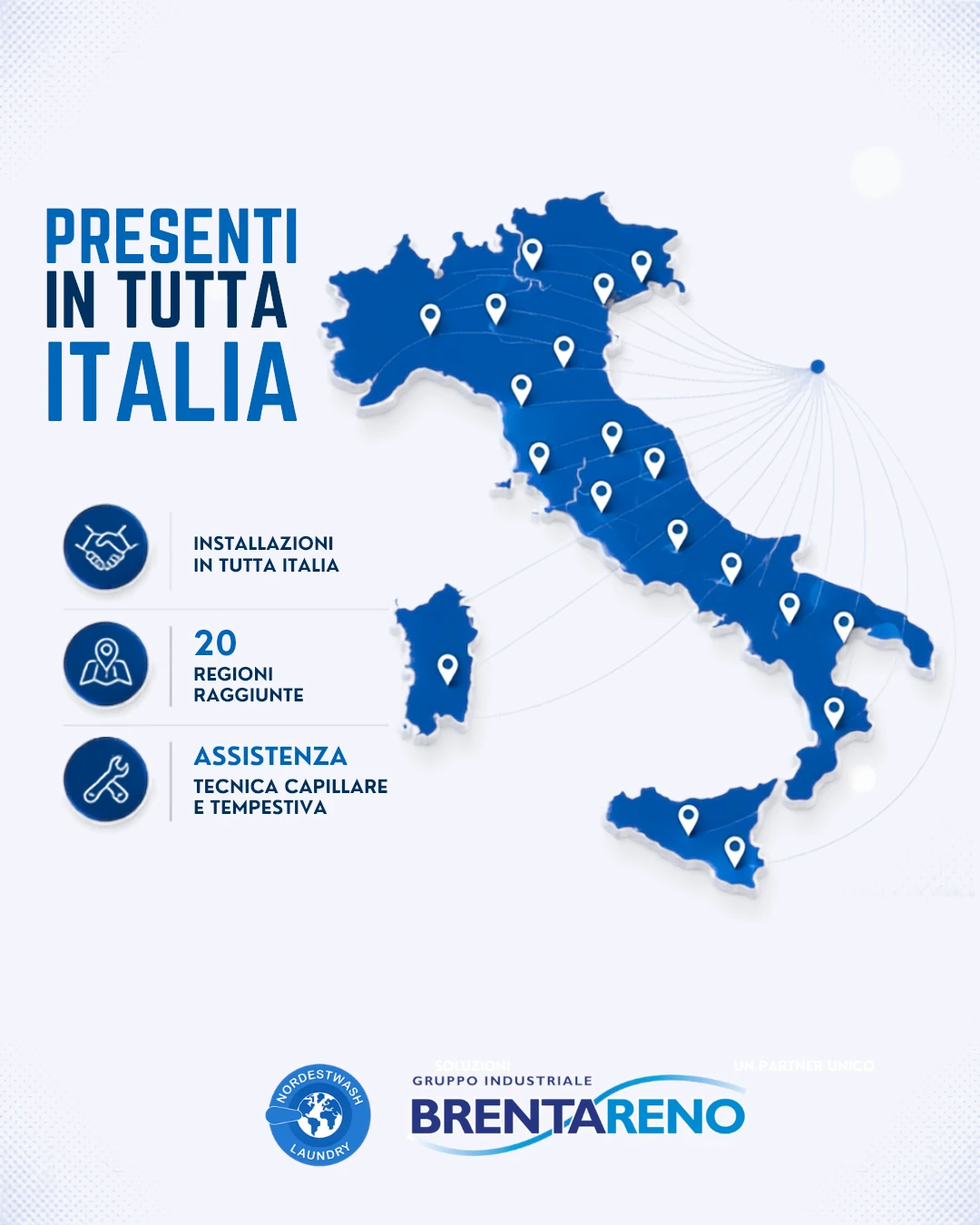 Brentareno: lavanderie automatiche in tutta Italia